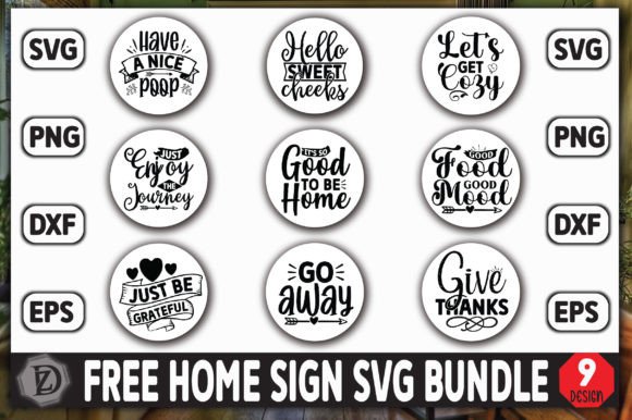 Download Free Home Sign SVG Bundle - Home Collection