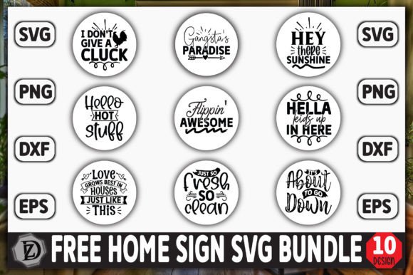 Download Free Home Sign SVG Bundle - Home Collection