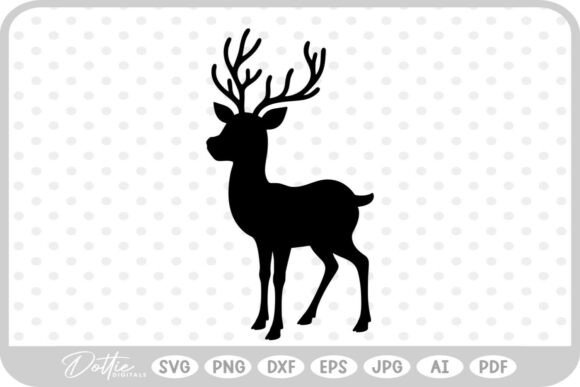 Download Stag Deer Reindeer SVG PNG DXF - Dxf Collection