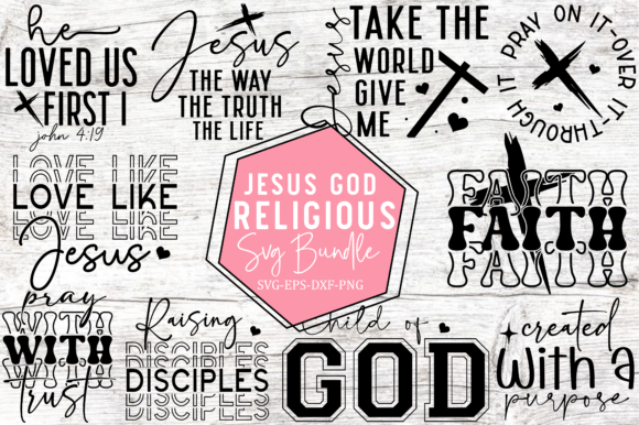 Download Jesus God Religious SVG Bundle - Premium Resources